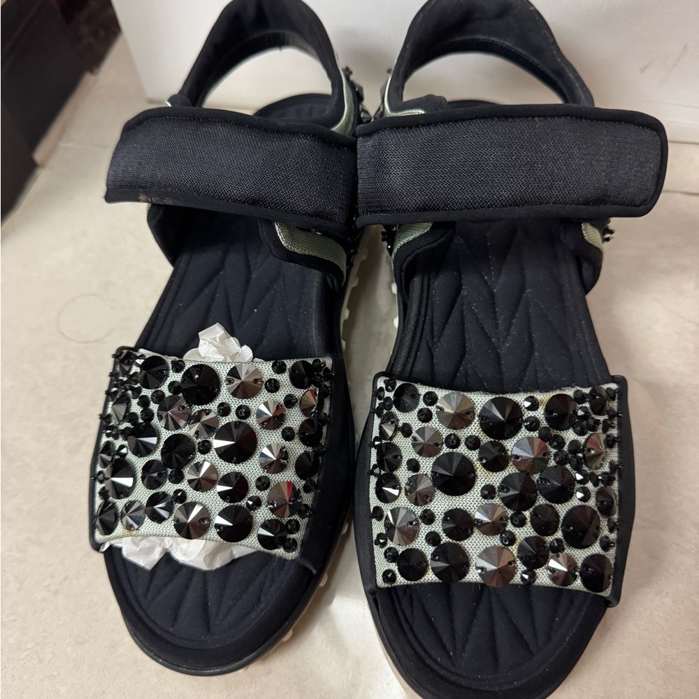 MiuMiu Bejeweled Sandals (BOX included)